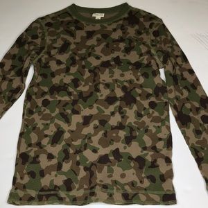 Camouflage boys long sleeve shirt